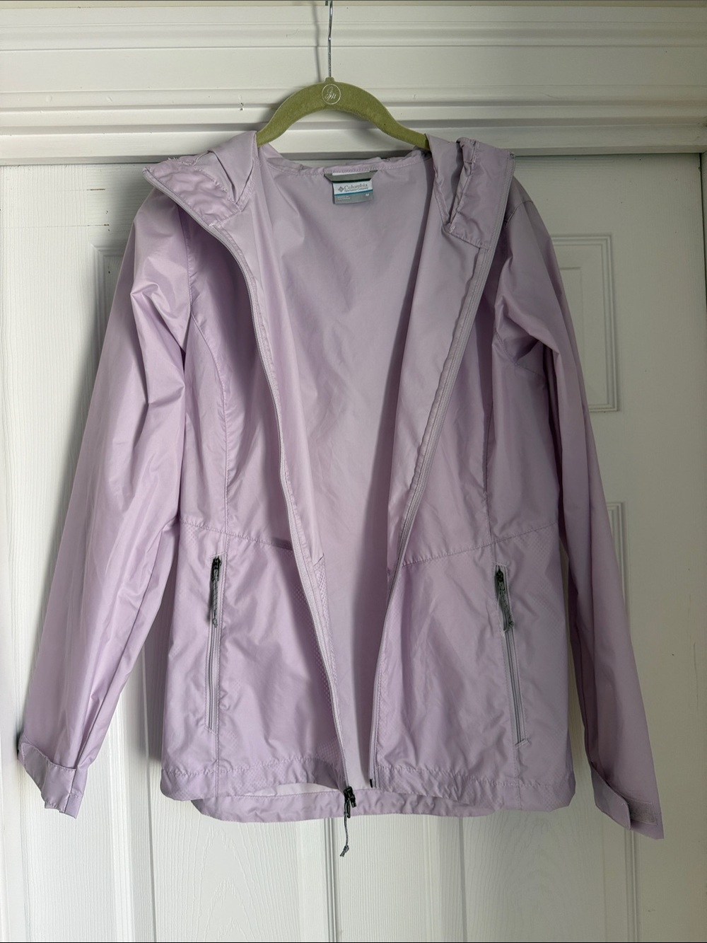 Columbia Light Lavender Hooded Shell Jacket